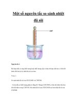 Một số nguyên tắc so sánh nhiệt độ sôi pptx