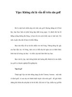 Yips: Không chỉ là vấn đề trên sân golf pps