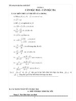 Ôn Tập Đại Số 9 Đầy Đủ