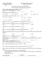 Đề thi - đáp án HKI - Toan11CB