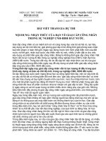 vai trò công nhân trong thời kỳ CNH-HĐH