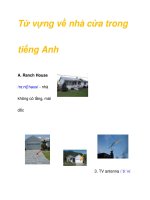 Từ vựng về nhà cửa trong tiếng Anh ppt