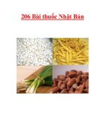 206 Bài thuốc Nhật Bản part 1 doc
