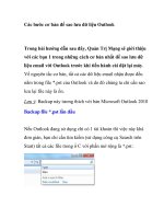 Các bước cơ bản để sao lưu dữ liệu Outlook pptx