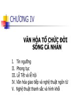 Bài 5 - Văn hóa tổ chức đời sống cá nhân (phần 1) doc