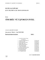 TÌM HIỂU VỀ TẬP ĐOÀN INTEL