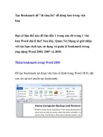 Tạo Bookmark để 