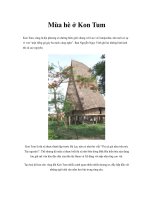 Mùa hè ở Kon Tum ppt