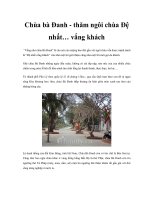 Chùa bà Đanh - thăm ngôi chùa Đệ nhất… vắng khách pot