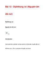 Bài 13 - Diphthong /ei/ ppsx