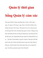Quản lý thời gian bằng Quản lý cảm xúc potx