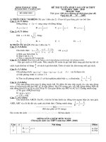 DE - DA TUYEN SINH 10 BAC GIANG