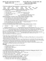 Đe thi thu Tieng Anh 09 - 10