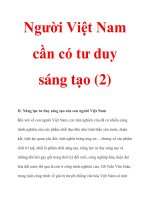 Người Việt Nam cần có tư duy sáng tạo (2) potx