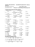 THCS ĐƯỜNG 9- ĐỀ THI HKI 2- L6