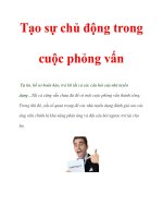 Tạo sự chủ động trong cuộc phỏng vấn pptx