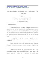 CHƯƠNG TRÌNH ÔN THI VÀO ĐẠI HỌC KHỐI A-D