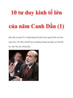 10 tư duy kinh tế lớn của năm Canh Dần (1) pps