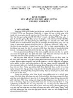 Kinh nghiệm Rèn KN đổi đơn vị đo lường