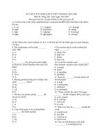 đề thi tuyển sinh năm 08 tphcm