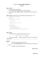Đề thi môn: Ngôn ngữ lập trình bậc cao ppsx