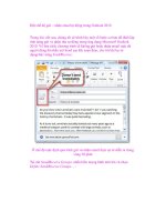 Đặt chế độ gửi – nhận email tự động trong Outlook 2010 pps