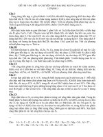 Đề chuyên hóa KHTN 2010-2011