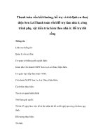 Thanh toán vốn bồi thường, hỗ trợ và tái định cư thuỷ điện Sơn LaThanh toán vốnHỗ trợ làm nhà ở, công trình phụ, vật kiến trúc kèm theo nhà ở; Hỗ trợ đời sống pptx