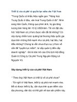 Triết lý của cà phê và quyền lực mềm cho Việt Nam pps