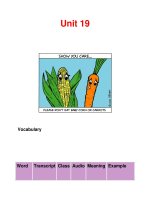từ vựng tiếng anh-Unit 19 ppt