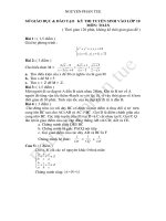 TỔNG HỢP CÁC ĐỀ THI NĂM 2010