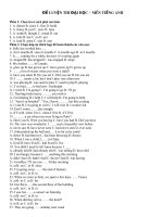 Đề luyện thi đại học môn tiếng Anh ppt