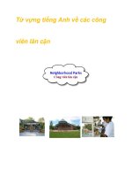 Từ vựng tiếng Anh về các công viên lân cận potx