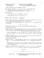 ĐỀ THAM KHẢO MÔN TOÁN ÔN THI ĐẠI HỌC NĂM 2010 - 20 potx