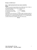 BÀI TẬP MÔN NGUYÊN LÝ MÁY ppt