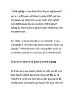 Khởi nghiệp - chọn hình thức doanh nghiệp nào? ppsx