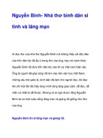 Nguyễn Bính- Nhà thơ bình dân si tình và lãng mạn docx
