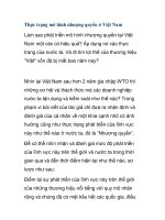 Thực trạng mô hình nhượng quyền ở Việt Nam potx