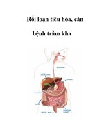 Rối loạn tiêu hóa, căn bệnh trầm kha pptx
