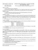 ĐỀ CHÍNH THỨC MÔN SINH HỌC KHỐI B NĂM 2004 pps