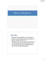 kinh tế học vĩ mô: lý thuyết và ứng dụng chính sách baig giảng Đầu tư và Tiết kiệm (1) pot