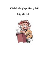 Cách khắc phục tâm lý hồi hộp khi thi docx