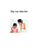 Dạy con chào hỏi pps