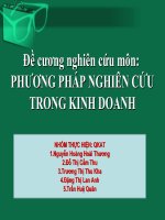 phương pháp nghiên cứu trong kinh doanh