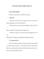 CÁCH MẠNG CÔNG NGHIỆP Ở CHÂU ÂU doc