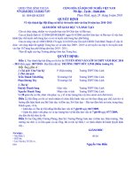 QUYẾT ĐỊNH THÀNH LẬP HỘI ĐỒNG COI THI TUYỂN SINH VÀO LỚP 10 TẠI TRƯỜNG THPT ĐỨC LINH (Điểm trường 1)