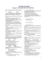 Chương 1: Cơ chế di truyền và biến dị pptx