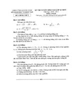 Đề thi tuyển sinh lớp 10 THPT môn Toán học (chung) -tỉnh Quảng Nam năm học 2010-2011