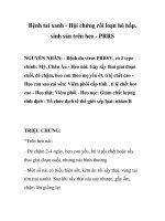 Bệnh tai xanh - Hội chứng rối loạn hô hấp, sinh sản trên heo - PRRS pdf