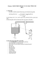 KHÁI NIỆM CHUNG VÀ CÁC ĐẶC TÍNH CẢM BIẾN pdf